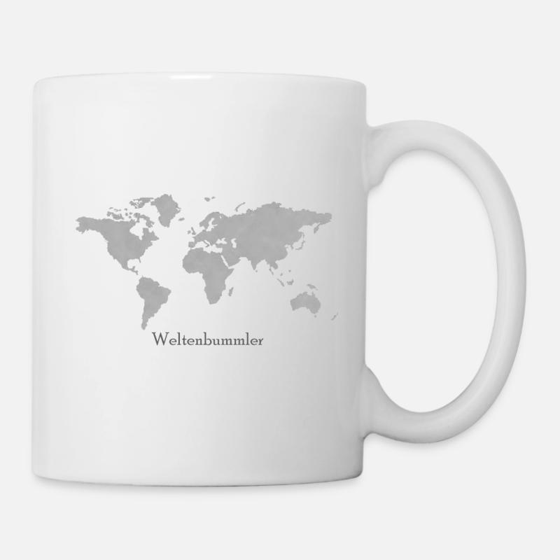 globe-trotter - Mug blanc - blanc
