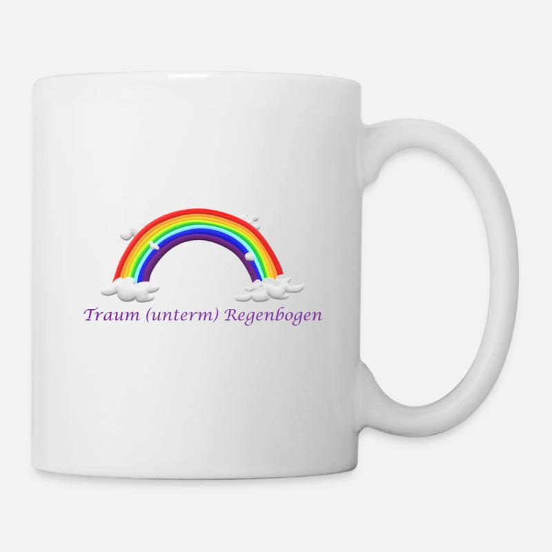 Traum Regenbogen - Tasse - Weiß