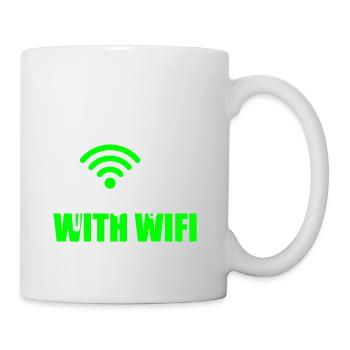 Wifi Wifi Informaticien Programmeur Geek Cadeau - Mug blanc - blanc - Droite