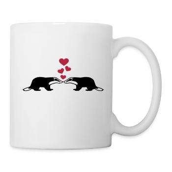 Blaireau - Mug blanc - blanc - Droite
