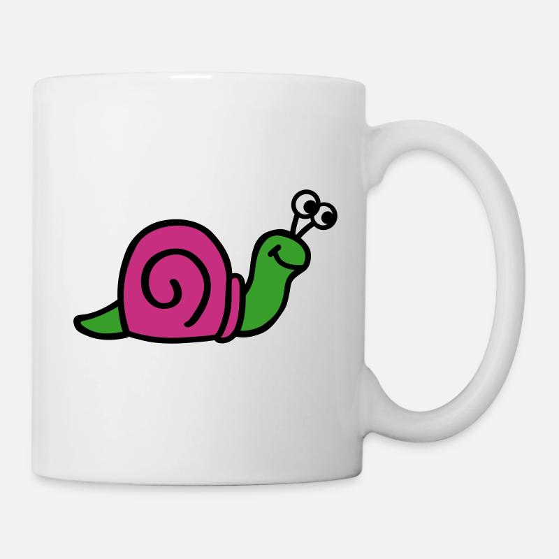 Schnecke - Tasse - Weiß