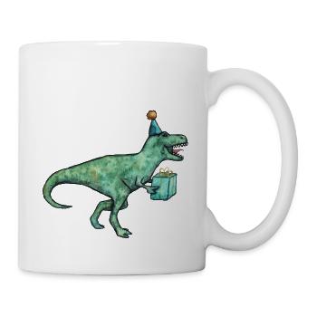 Partysaurus-Rex *ROOOARRR* - Tasse - Weiß - Rechts