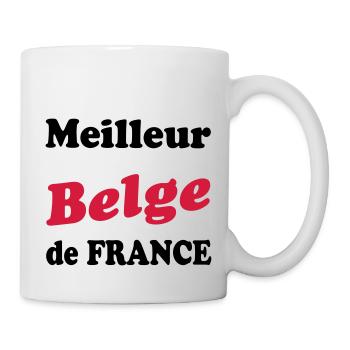 Meilleur belge de France 222 - Mug blanc - blanc - Droite