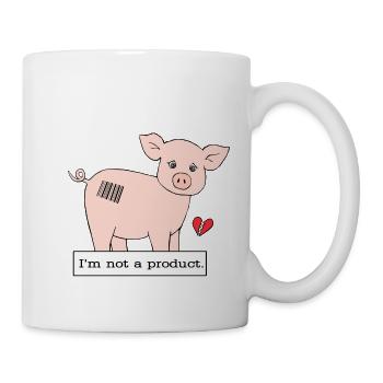 Ich bin kein Produkt (coloured) - Tasse - Weiß - Rechts