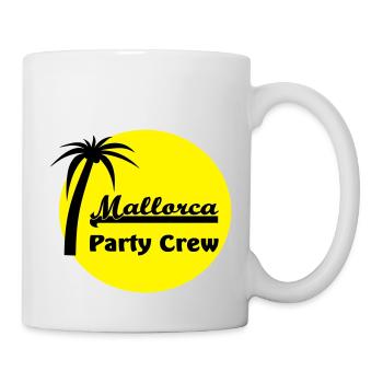 Mallorca Party Crew T-Shirts - Tasse - Weiß - Rechts