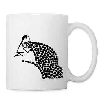 Pflasterer - Tasse - Weiß - Rechts