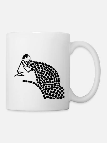 Pflasterer - Tasse - Weiß