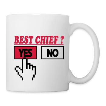 Best chief ? yes 222 - Mug blanc - blanc - Droite