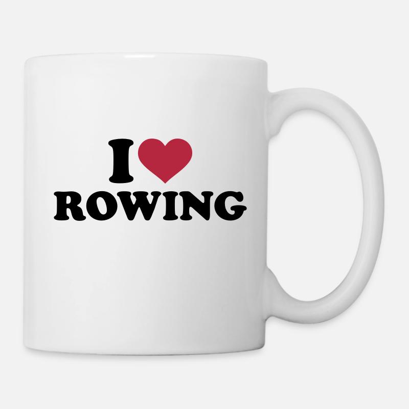 I love Rowing - Mug blanc - blanc