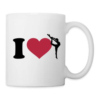 Gymnastik - Tasse - Weiß - Rechts
