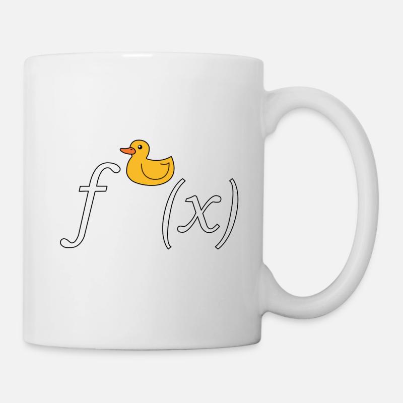 Duck derivation math joke (without text) - Mug - white