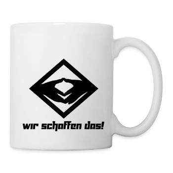 Wir schaffen das! (Vektor) - Mug blanc - blanc - Droite