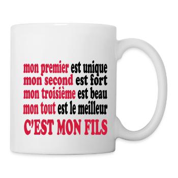 Mon fils est beau - Mug - white - Right