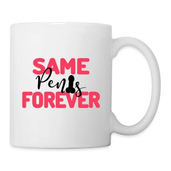 Same Penis Forever Junggesellenabschieds Party - Tasse - Weiß - Rechts