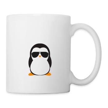 Cool penguin with sunglasses - Mug - white - Right