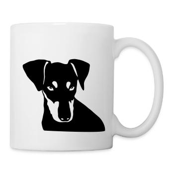Deutscher Pinscher 003 - Tasse - Weiß - Rechts