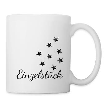 Einzelstück Sternchen schwarz - Tasse - Weiß - Rechts