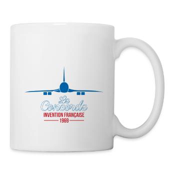France bleu blanc rouge Le Concorde - Mug blanc - blanc - Droite