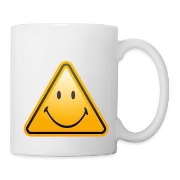 Smiley Shield - Mug blanc - blanc - Droite