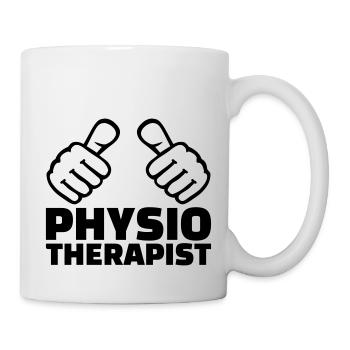 Physiotherapeut - Tasse - Weiß - Rechts