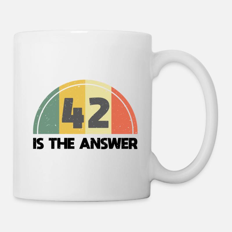 Antwort 42 - Tasse - Weiß
