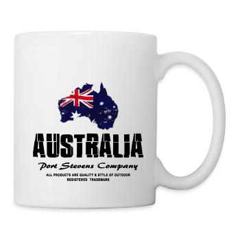 Australia - Australien - Tasse - Weiß - Rechts