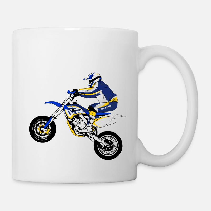 Supermoto - Supermotard - Mug blanc - blanc
