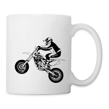 Supermoto - Supermotard - Mug blanc - blanc - Droite