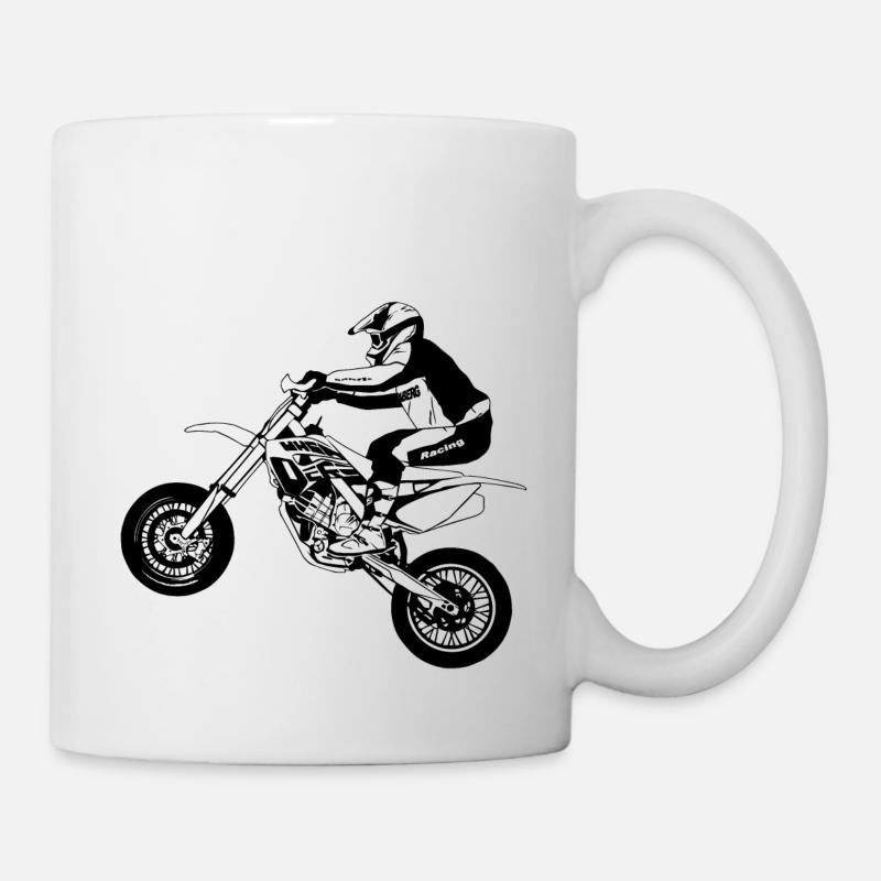Supermoto - Tasse - Weiß