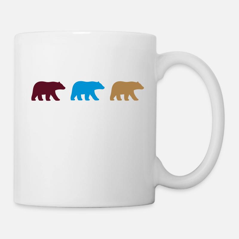 drei Bären - Tasse - Weiß