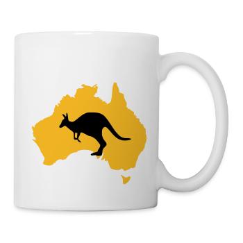 Australien - Tasse - Weiß - Rechts