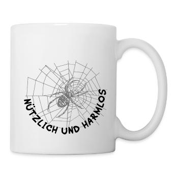 Spinnen nützlich / Ich mag Spinnen - Tasse - Weiß - Rechts