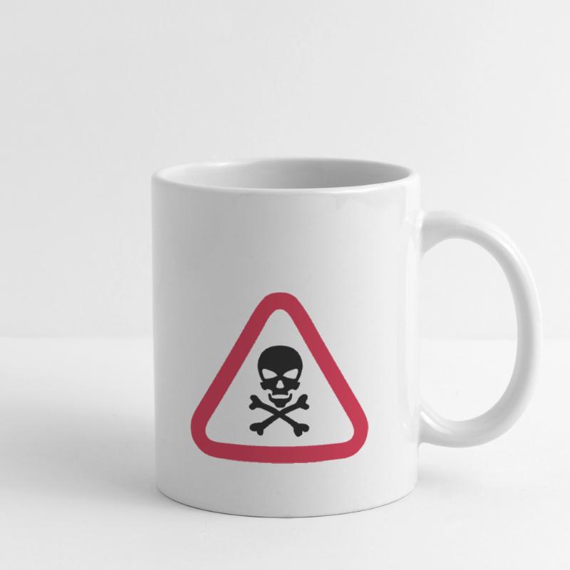 skull danger triangle panel 280) Mug