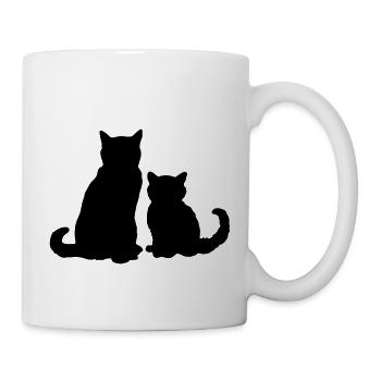 Two cats two cats - Mug - white - Right