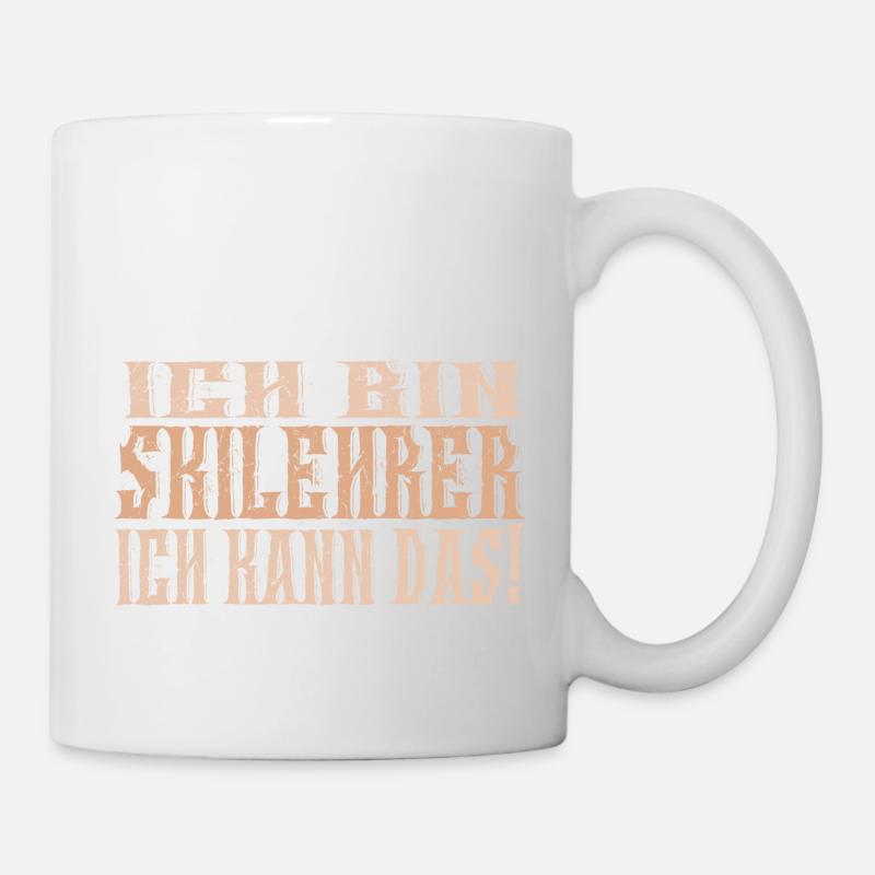 Ich bin Skilehrer - Tasse - Weiß