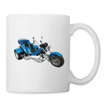 Bike Trike Chopper Motorrad - Tasse - Weiß - Rechts