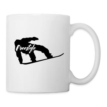 snowboard freestyle - Mug blanc - blanc - Droite