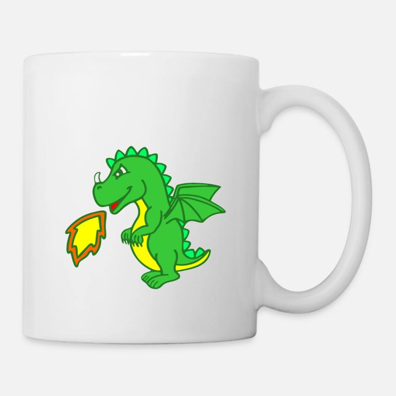 Drache - Tasse - Weiß
