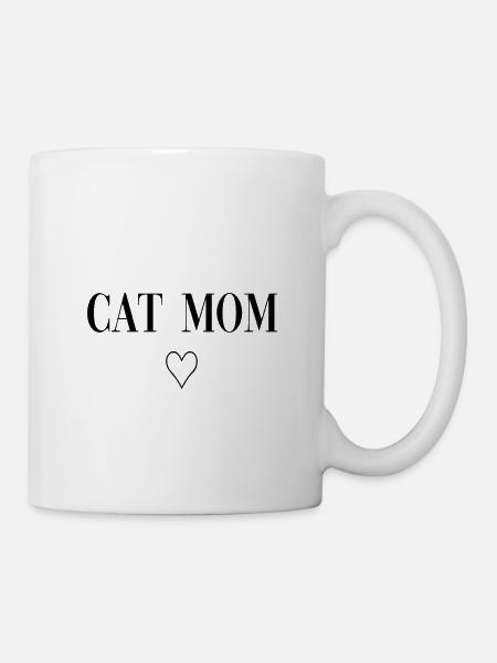 Cat Mom - Tasse - Weiß