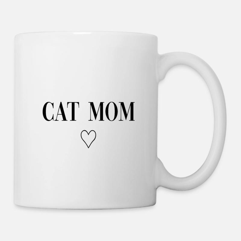 Cat Mom - Tasse - Weiß