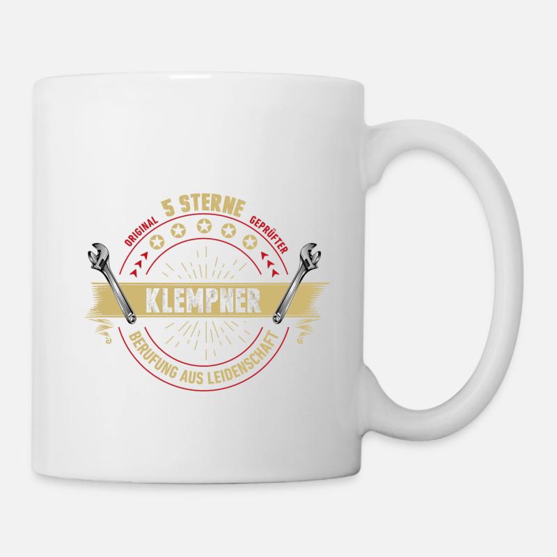 Klempner Sanitär lustig Geschenk Geburtstag - Tasse - Weiß