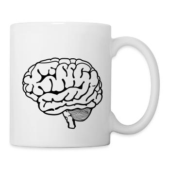 Gehirn - Tasse - Weiß - Rechts