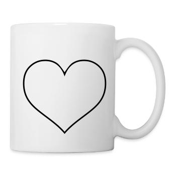 herz - Tasse - Weiß - Rechts