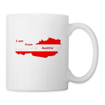 I am from Austria - Tasse - Weiß - Rechts