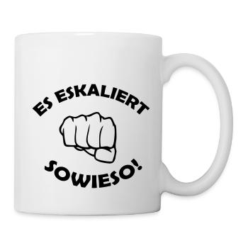eskaliert_001 - Tasse - Weiß - Rechts