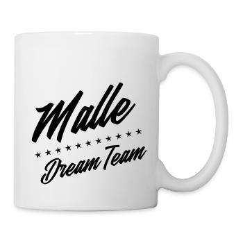 malle dream team design - Tasse - Weiß - Rechts