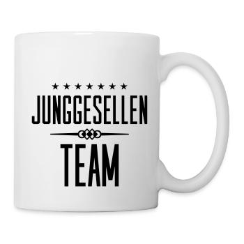 junggesellen team - Tasse - Weiß - Rechts