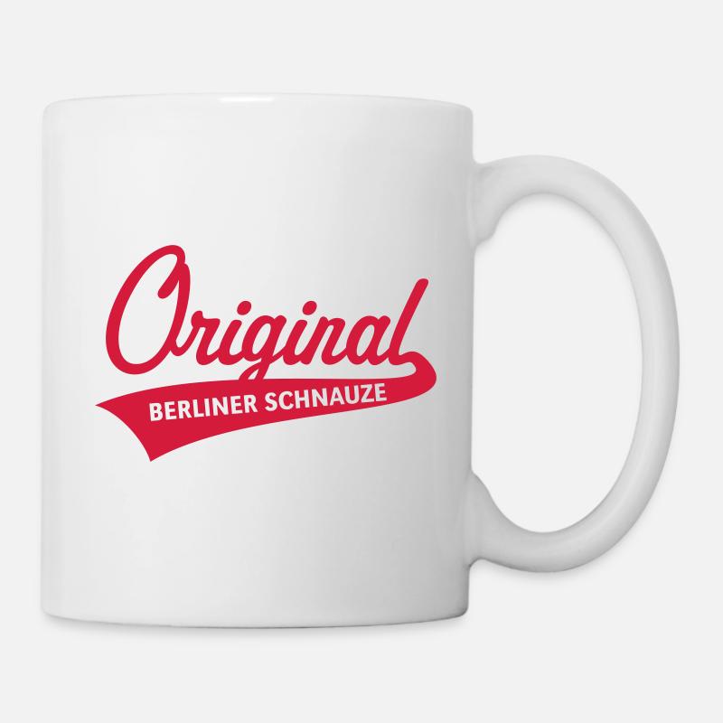 Original Berliner Schnauze (Berlin T-Shirt / 1C) - Tasse - Weiß