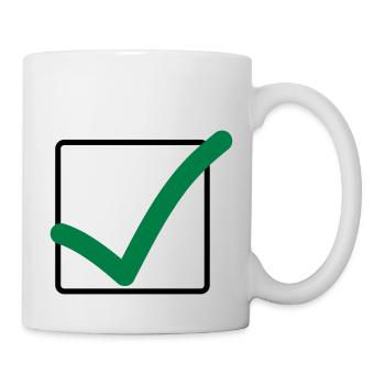 haekchen_02 - Tasse - Weiß - Rechts