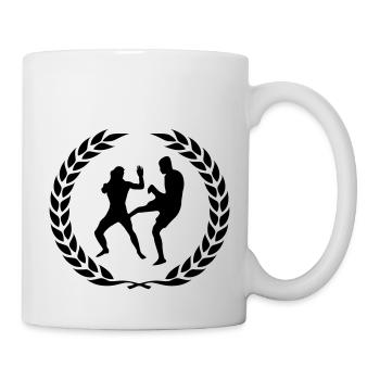fighter design - Tasse - Weiß - Rechts